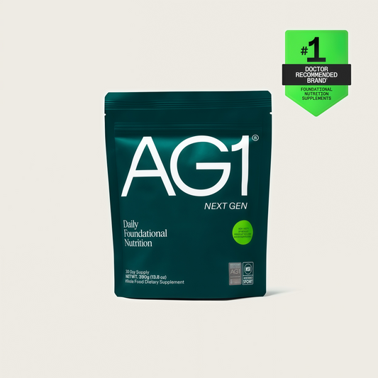 AG1 Greens Powder Refill Pouch – 75 Vitamins, Multivitamin & Probiotic | Gut Health Support | Vegan, Keto, Gluten Free | Athletic Greens Supplement - Classic Formula